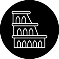 Coliseo vector icono estilo