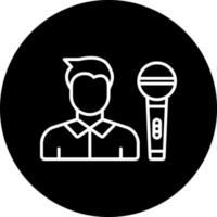 journalist male Vector Icon Style