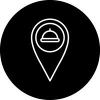 Restaurant Location Vector Icon Style