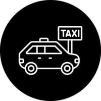 Taxi Stop Vector Icon Style