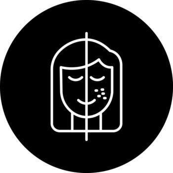 hiperpigmentación vector icono estilo