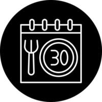 30 día desafío vector icono estilo