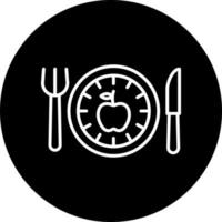 eating quickly Vector Icon Style