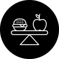 balanced diet Vector Icon Style