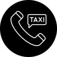 Call Taxi Vector Icon Style