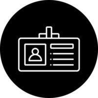 Identification Card Vector Icon Style