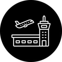aeropuerto vector icono estilo