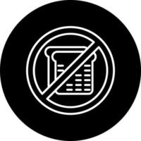 No refinado carbohidratos vector icono estilo