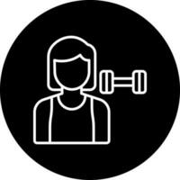 fitness trainer female Vector Icon Style