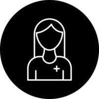 female patient Vector Icon Style
