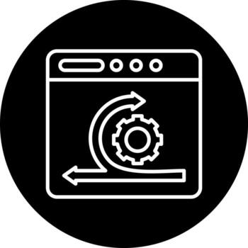 ágil software desarrollo vector icono estilo