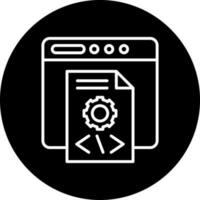 solicitud programación vector icono estilo