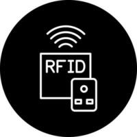 rfid vector icono estilo