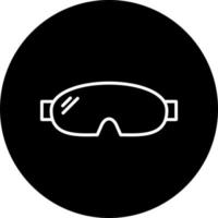 gafas de protección vector icono estilo