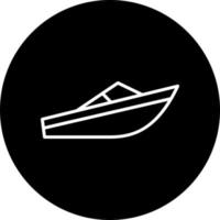 powerboat racing Vector Icon Style