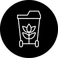 compost bin Vector Icon Style