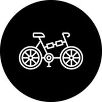 folding bicycle Vector Icon Style