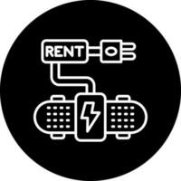 electric skateboard ren Vector Icon Style