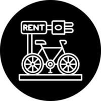 electric bicycle rental Vector Icon Style