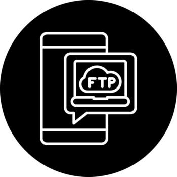 ftp protocol Vector Icon Style