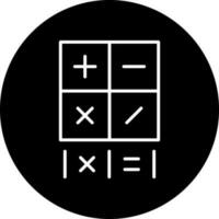 matemáticas vector icono estilo