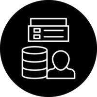 client database Vector Icon Style