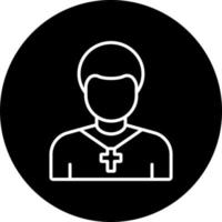 priest Vector Icon Style