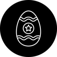 Pascua de Resurrección huevo vector icono estilo