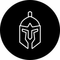 Roman Helmet Vector Icon Style