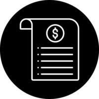 bill Vector Icon Style