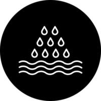Oceano lluvia vector icono estilo