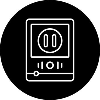 pause button Vector Icon Style