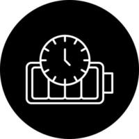 battery duration Vector Icon Style