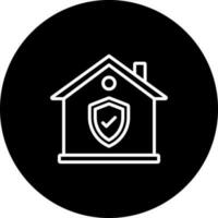 hogar seguridad vector icono estilo