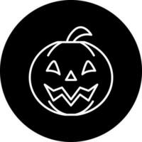 Jack o linterna vector icono estilo