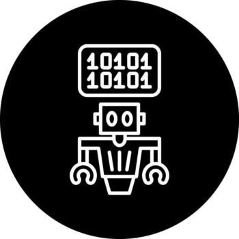 Binary Code Vector Icon Style