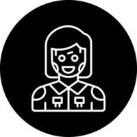 Humanoid Robot Vector Icon Style