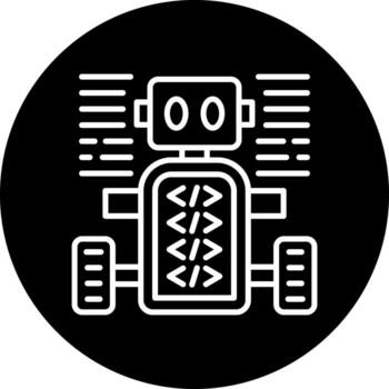 Programmed Robot Vector Icon Style