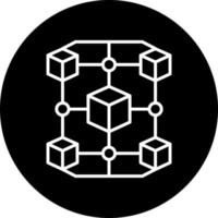 Blockchain Vector Icon Style