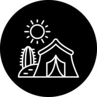 Desert Camp Vector Icon Style