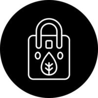 Eco Bag Vector Icon Style