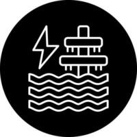 Ocean Energy Vector Icon Style