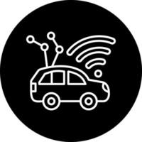 Autonomous Vehicle Vector Icon Style