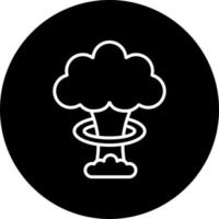 Nuclear Explosion Vector Icon Style