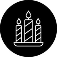 velas vector icono estilo