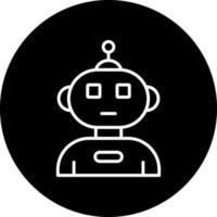 Humanoid Robot Vector Icon Style