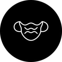máscara vector icono estilo