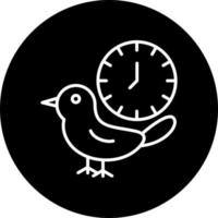 Early Bird Vector Icon Style