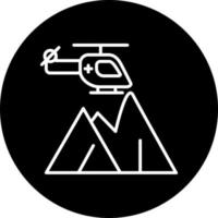 Mountain Rescue Vector Icon Style