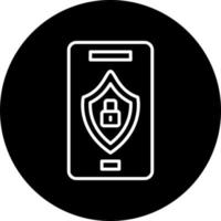 Mobile Security Vector Icon Style